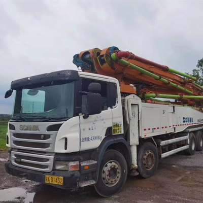 33T benutzte Fahrzeugbetonpumpe, der 37 Meter-Zement-Pumpen-LKW ZLJ5293THB125-37
