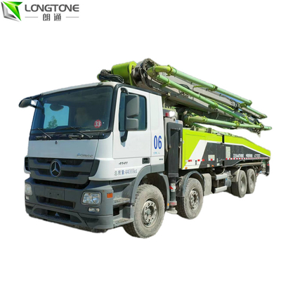 ZOOMLION benutzte Anhänger anbrachte Betonpumpe 56m 180M3/H mit Hydrauliksystem