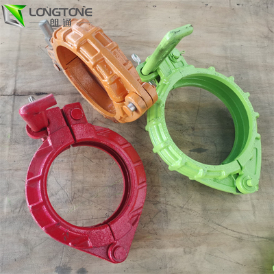 Betonpumpe-Gummibohrrohrklemme-schnelle Freigabe-Rohr-Klammern-Zink-Farbe