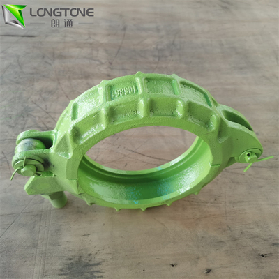 6 Zoll-Betonpumpe-Klammern-Vertikale, Schnell-Bohrrohrklemme des Bolzen-Dn180