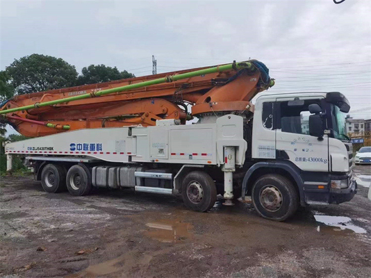 33T benutzte Fahrzeugbetonpumpe, der 37 Meter-Zement-Pumpen-LKW ZLJ5293THB125-37