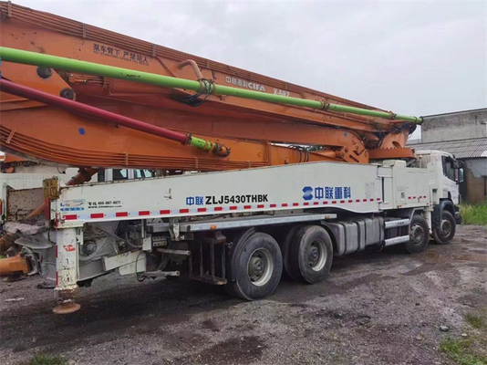 33T benutzte Fahrzeugbetonpumpe, der 37 Meter-Zement-Pumpen-LKW ZLJ5293THB125-37