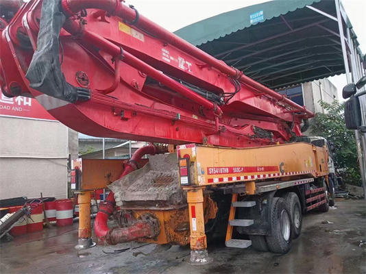 Kundenspezifische Farbe benutzte Fahrzeugbetonpumpe, Betonpumpe s-Ventil Putzmeister 42m