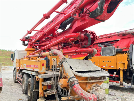 Kundenspezifische Farbe benutzte Fahrzeugbetonpumpe, Betonpumpe s-Ventil Putzmeister 42m