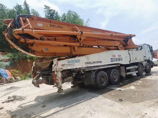 Bau benutzte Fahrzeugbetonpumpe Putzmeister-Boom-Pumpe mit Fernbedienung