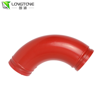 Longtone, das Zwillings-Wand-Ellbogen der Betonpumpe-Rohr-DN125 *90D kurvt
