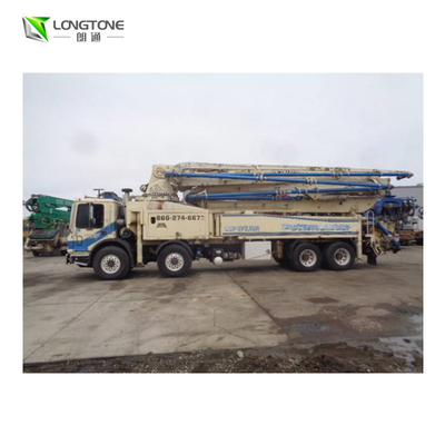 Benutzte gelbe Fahrzeugbetonpumpe mit 24-36 M Distance 6-6.6 MPa-Druck