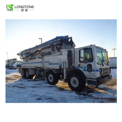 Benutzte gelbe Fahrzeugbetonpumpe mit 24-36 M Distance 6-6.6 MPa-Druck
