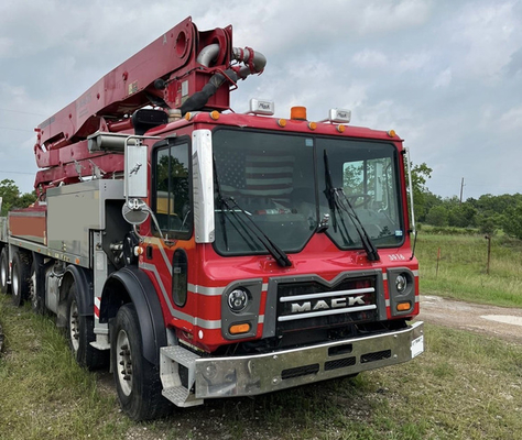 Benutzte Dieselfahrzeugbetonpumpe Zoomlion mit Max. Aggregate Diameter von 24-36 Millimeter